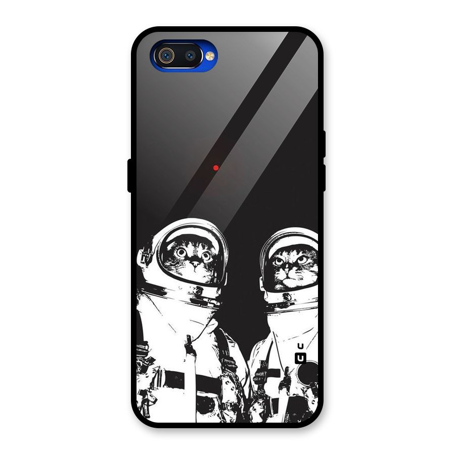 Meow Moon Glass Back Case for Realme C2