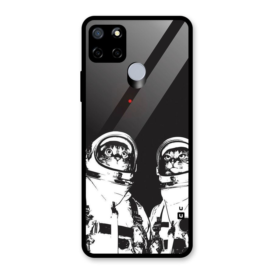 Meow Moon Glass Back Case for Realme Narzo 30A