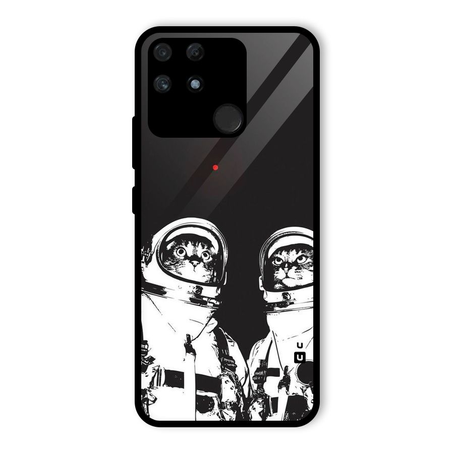 Meow Moon Glass Back Case for Realme Narzo 50A