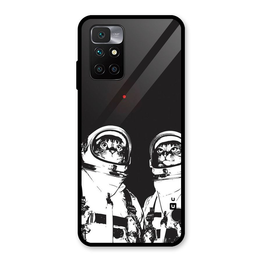 Meow Moon Glass Back Case for Redmi 10 Prime
