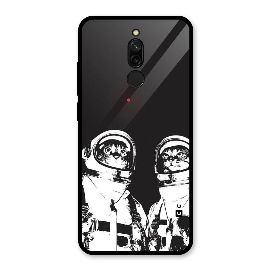 Meow Moon Glass Back Case for Redmi 8