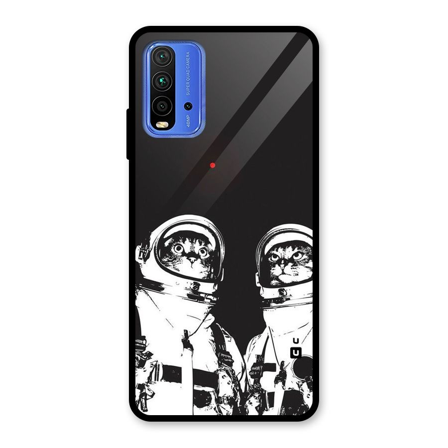 Meow Moon Glass Back Case for Redmi 9 Power