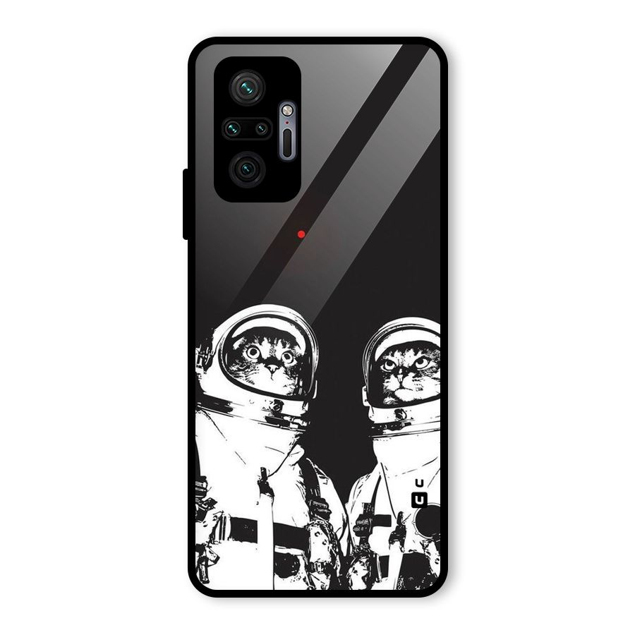 Meow Moon Glass Back Case for Redmi Note 10 Pro Max