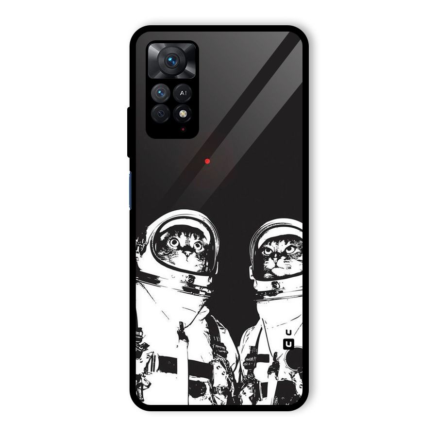 Meow Moon Glass Back Case for Redmi Note 11 Pro