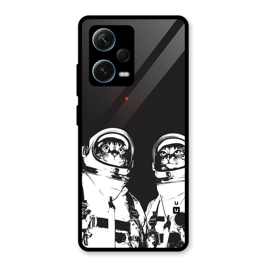 Meow Moon Glass Back Case for Redmi Note 12 Pro Plus 5G