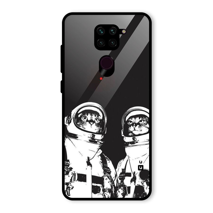 Meow Moon Glass Back Case for Redmi Note 9