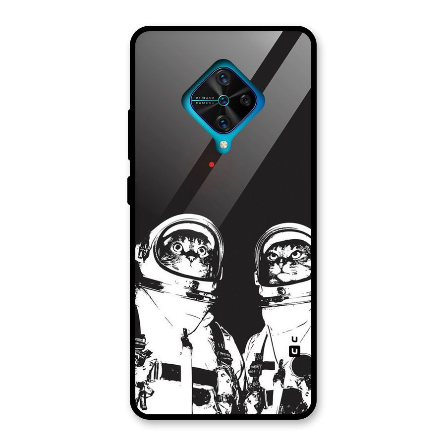 Meow Moon Glass Back Case for Vivo S1 Pro