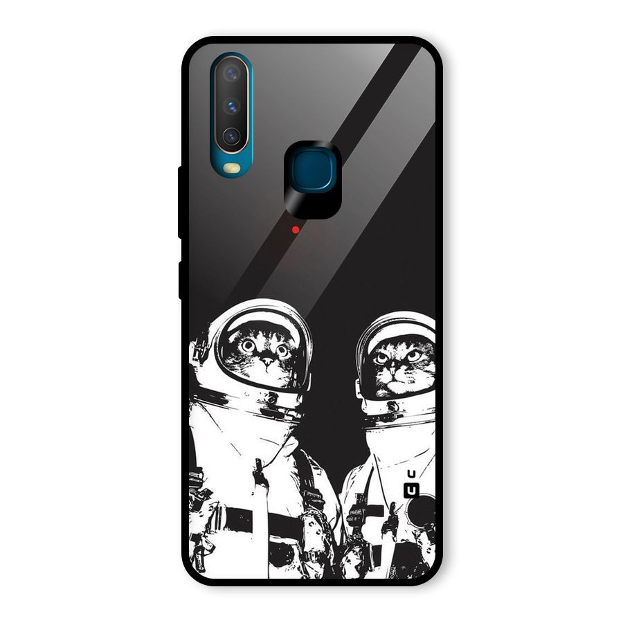 Meow Moon Glass Back Case for Vivo U10