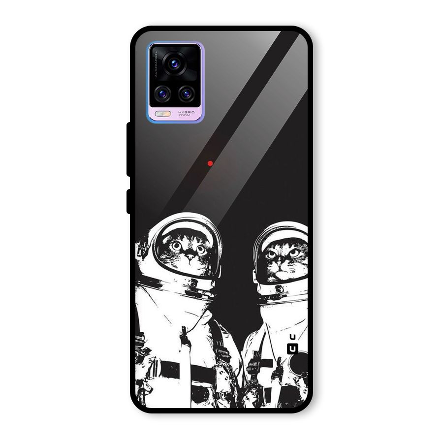 Meow Moon Glass Back Case for Vivo V20 Pro