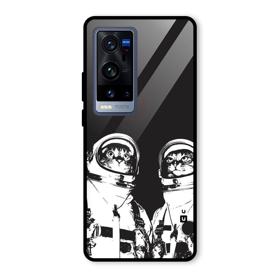 Meow Moon Glass Back Case for Vivo X60 Pro Plus