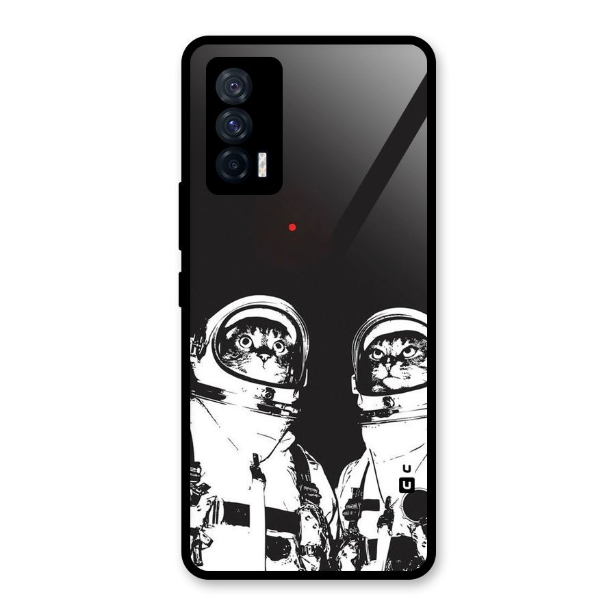Meow Moon Glass Back Case for Vivo iQOO 7 5G