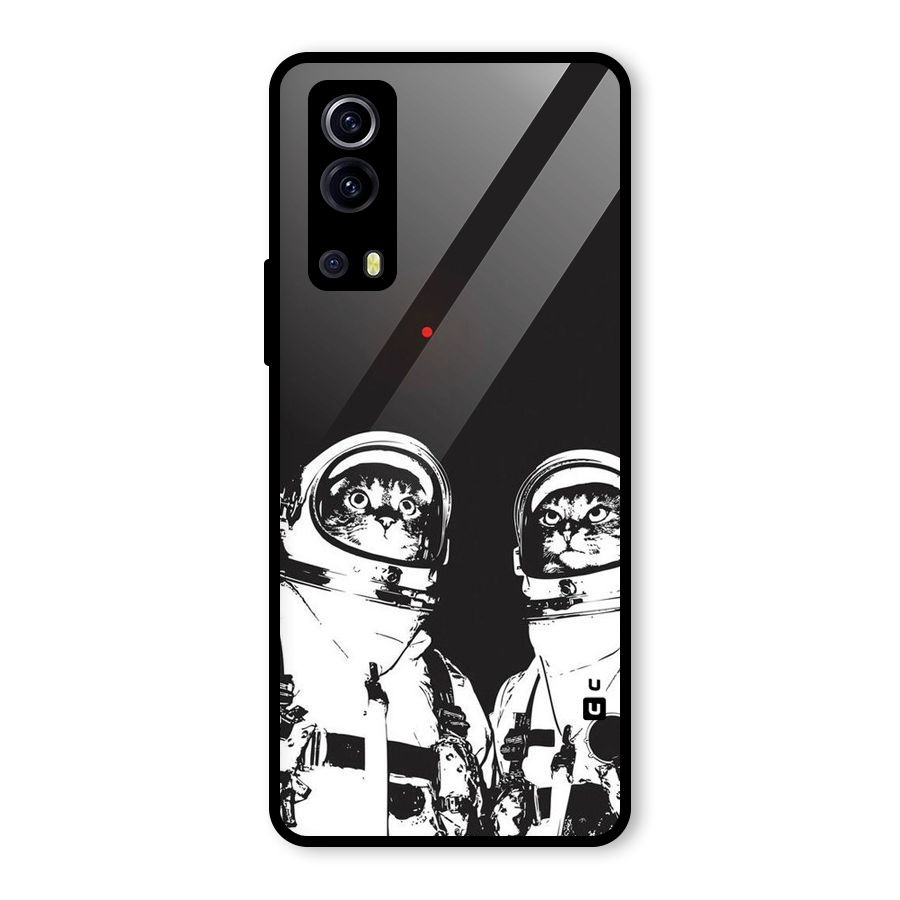 Meow Moon Glass Back Case for Vivo iQOO Z3