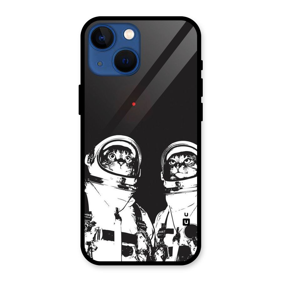 Meow Moon Glass Back Case for iPhone 13 Mini