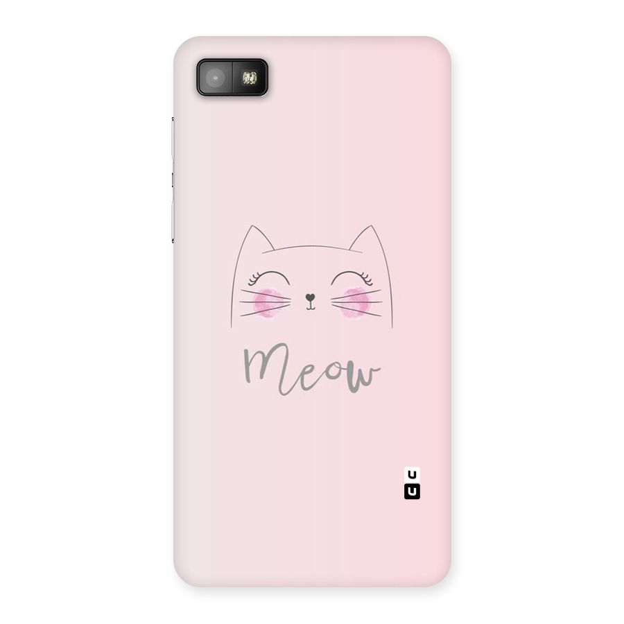 Meow Pink Back Case for Blackberry Z10