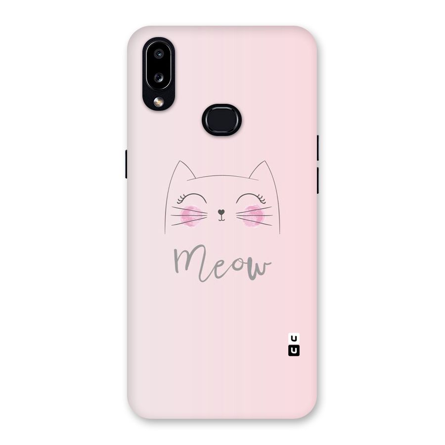 Meow Pink Back Case for Galaxy A10s