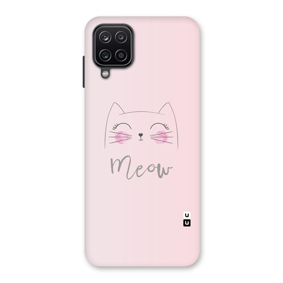 Meow Pink Back Case for Galaxy A12