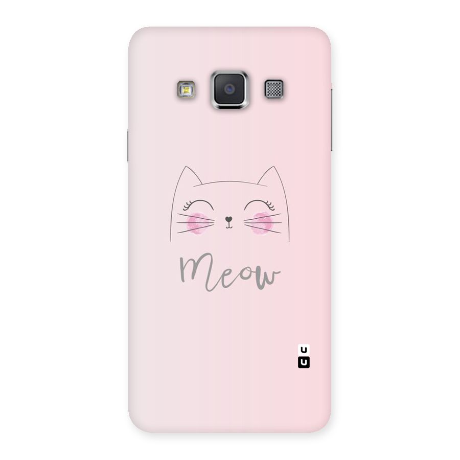 Meow Pink Back Case for Galaxy A3