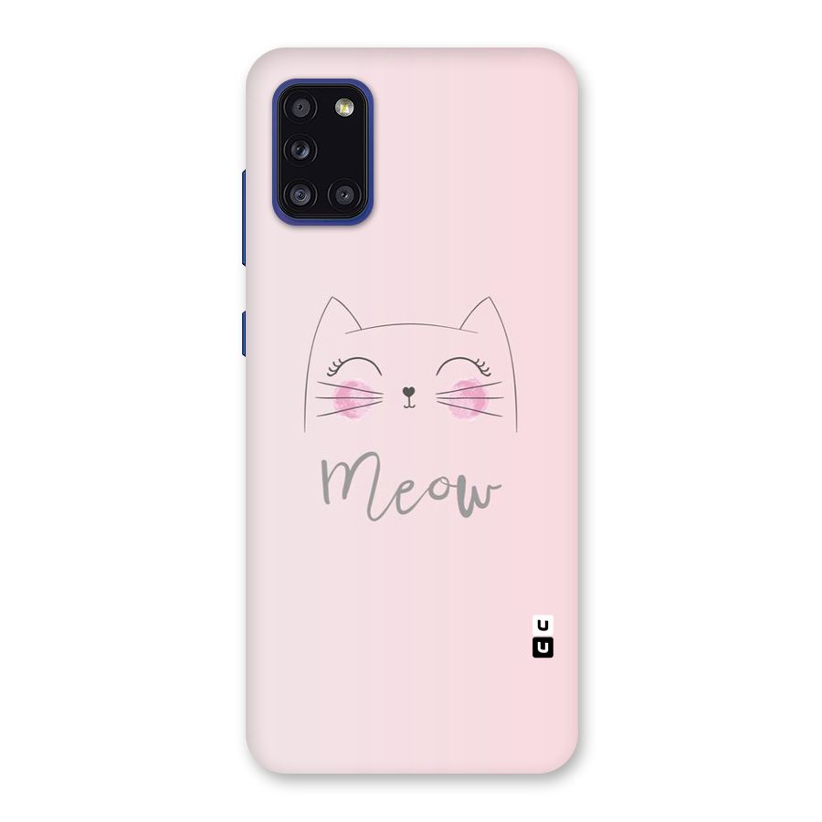 Meow Pink Back Case for Galaxy A31