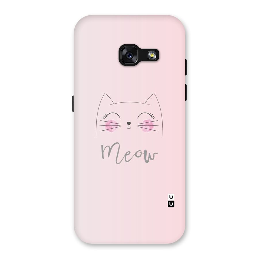 Meow Pink Back Case for Galaxy A3 (2017)