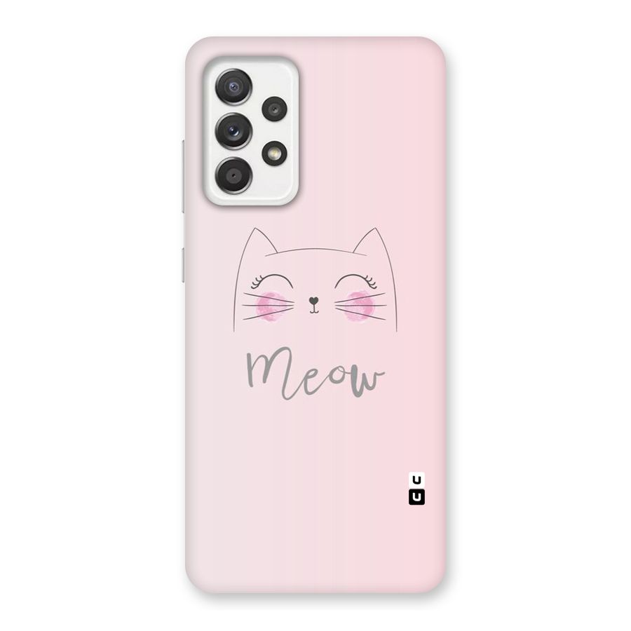 Meow Pink Back Case for Galaxy A52