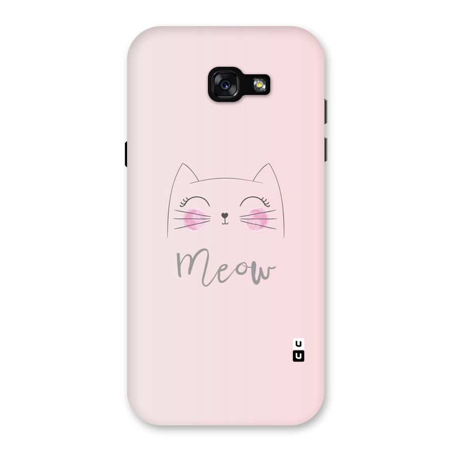 Meow Pink Back Case for Galaxy A7 (2017)