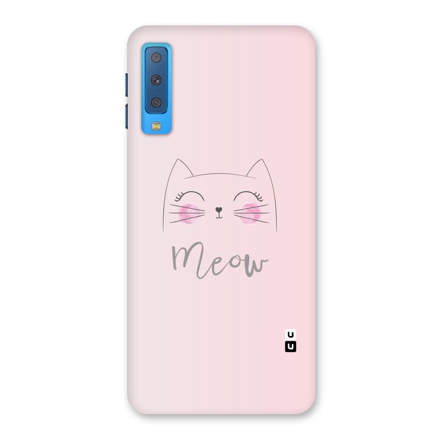 Meow Pink Back Case for Galaxy A7 (2018)