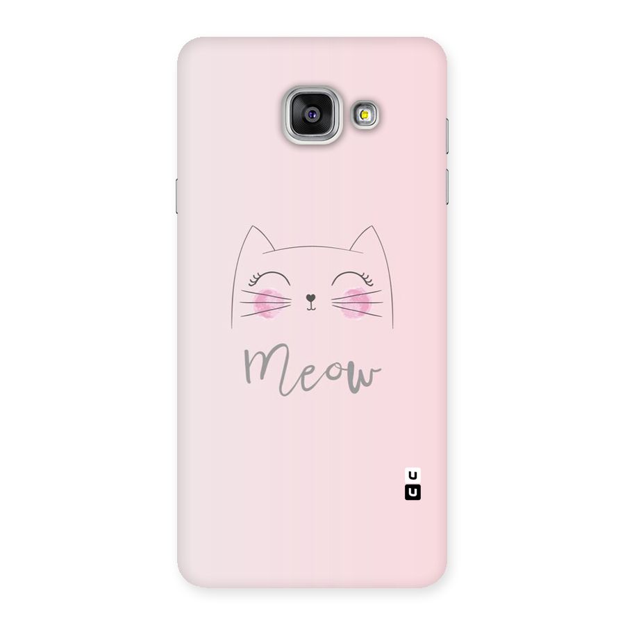 Meow Pink Back Case for Galaxy A7 2016