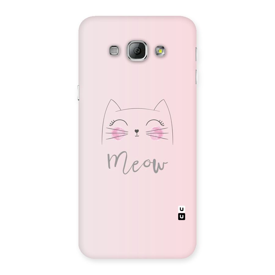 Meow Pink Back Case for Galaxy A8