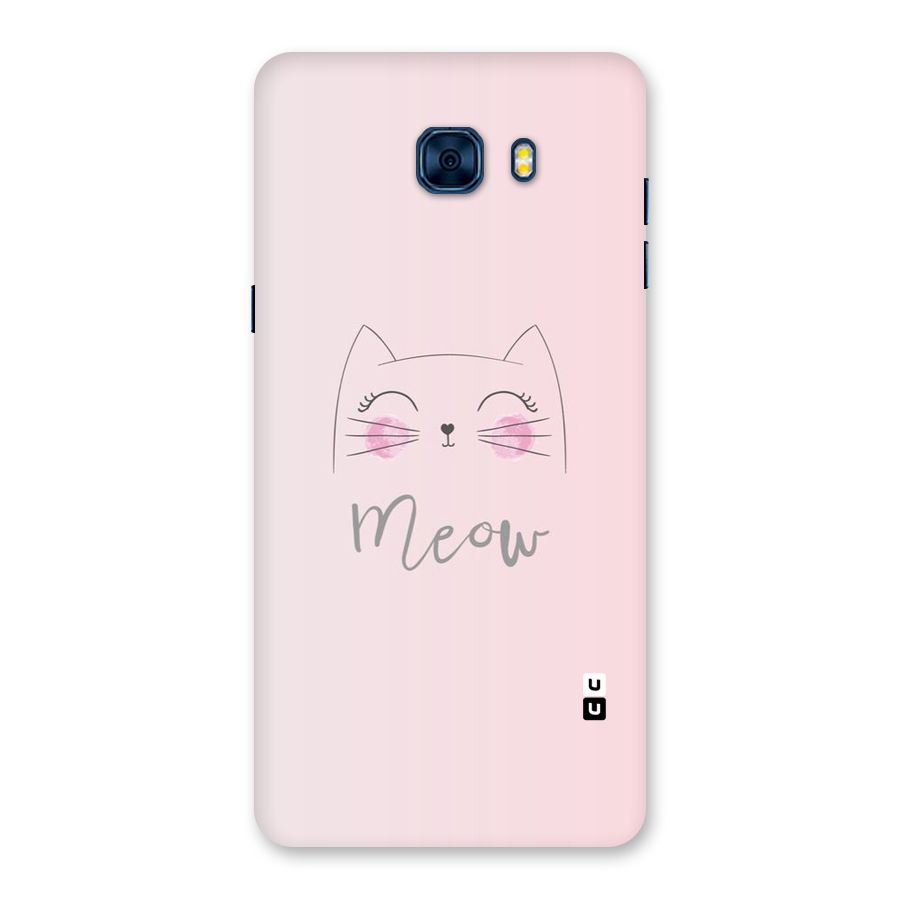 Meow Pink Back Case for Galaxy C7 Pro