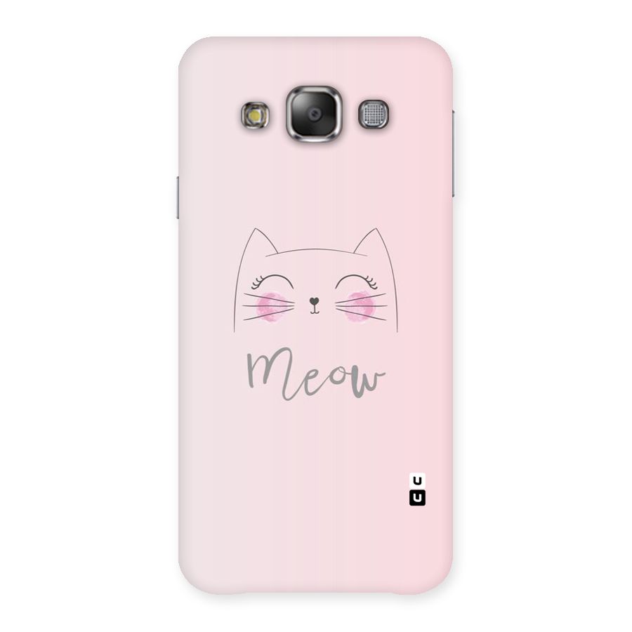 Meow Pink Back Case for Galaxy E7