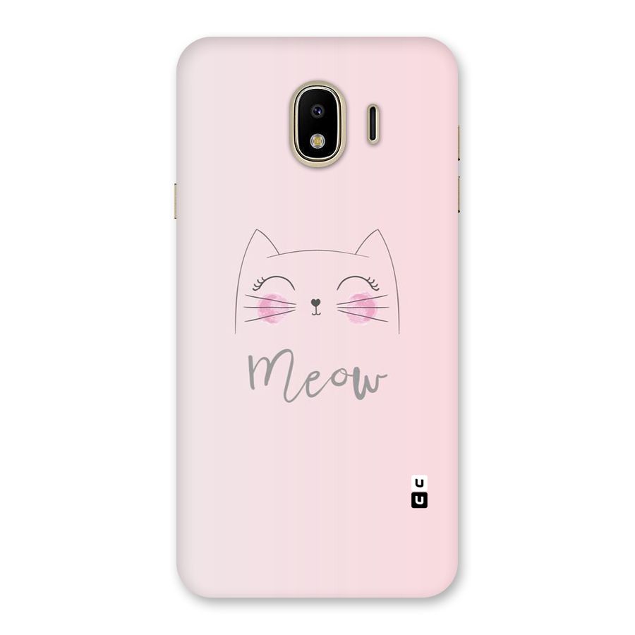 Meow Pink Back Case for Galaxy J4
