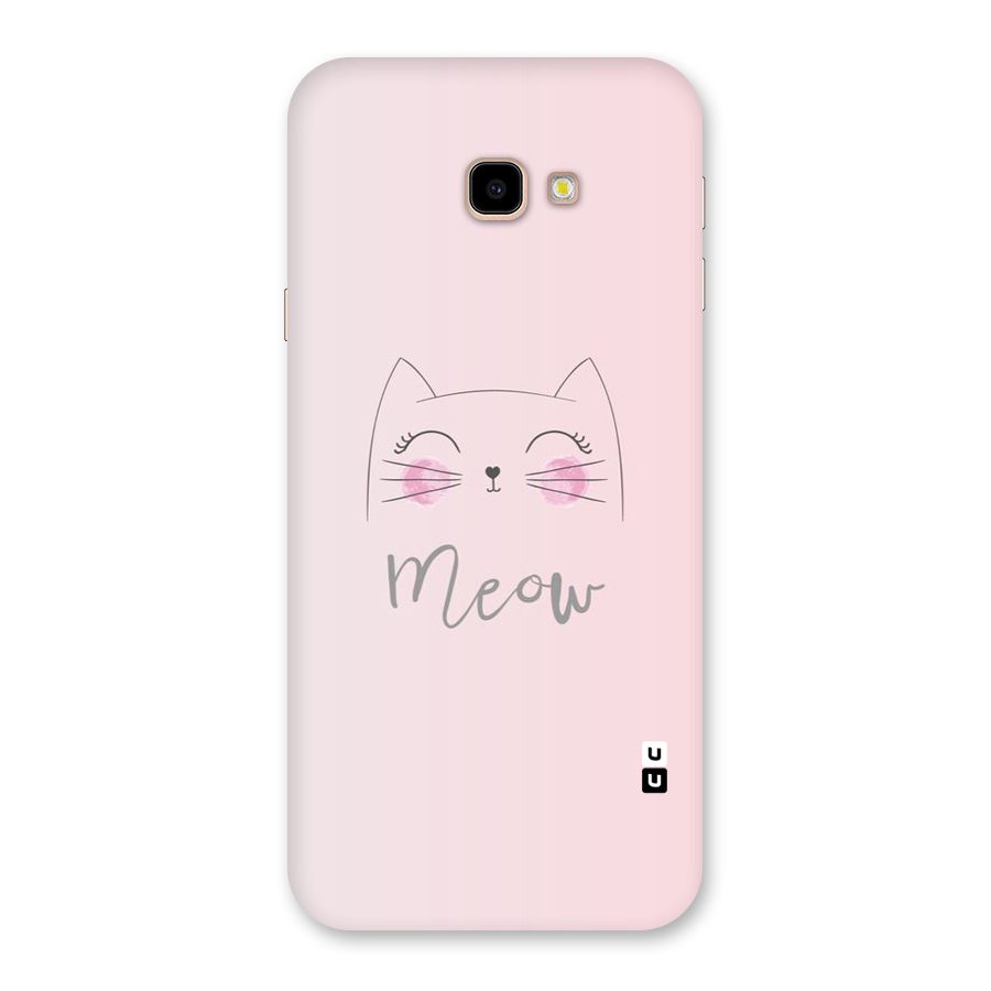 Meow Pink Back Case for Galaxy J4 Plus