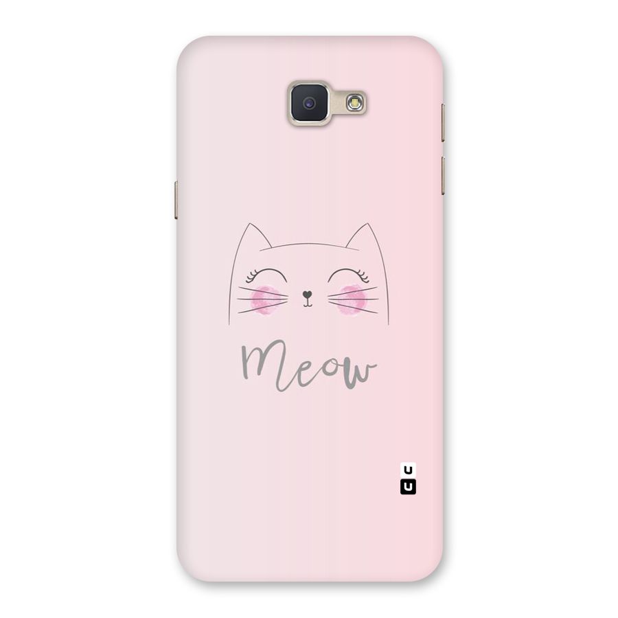 Meow Pink Back Case for Galaxy J5 Prime