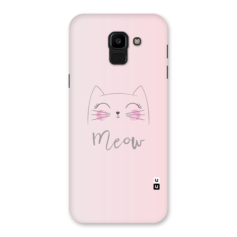 Meow Pink Back Case for Galaxy J6