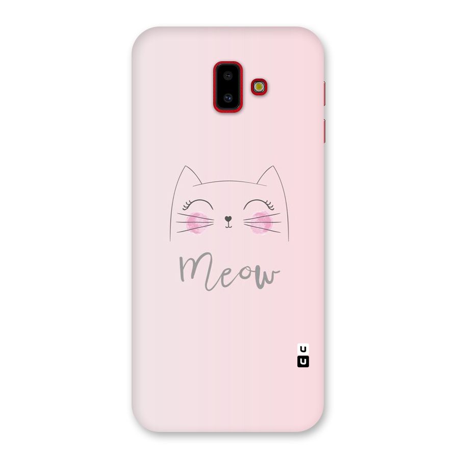 Meow Pink Back Case for Galaxy J6 Plus