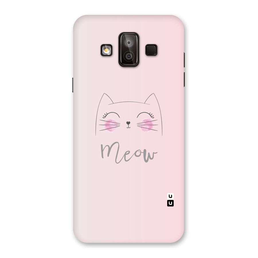 Meow Pink Back Case for Galaxy J7 Duo