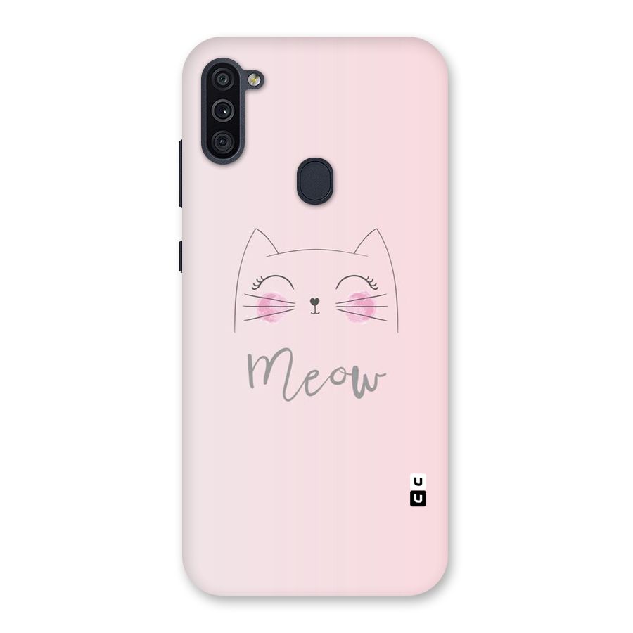 Meow Pink Back Case for Galaxy M11