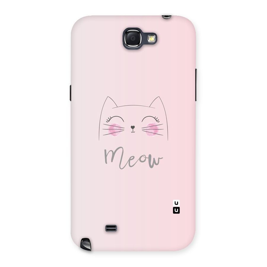 Meow Pink Back Case for Galaxy Note 2