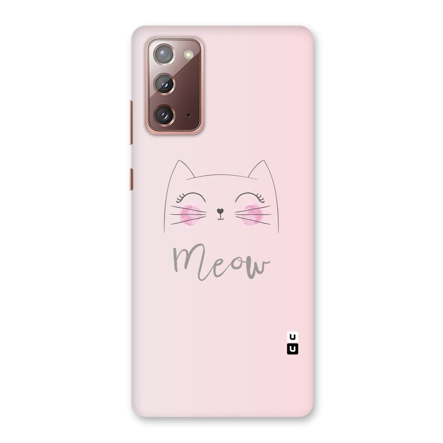 Meow Pink Back Case for Galaxy Note 20