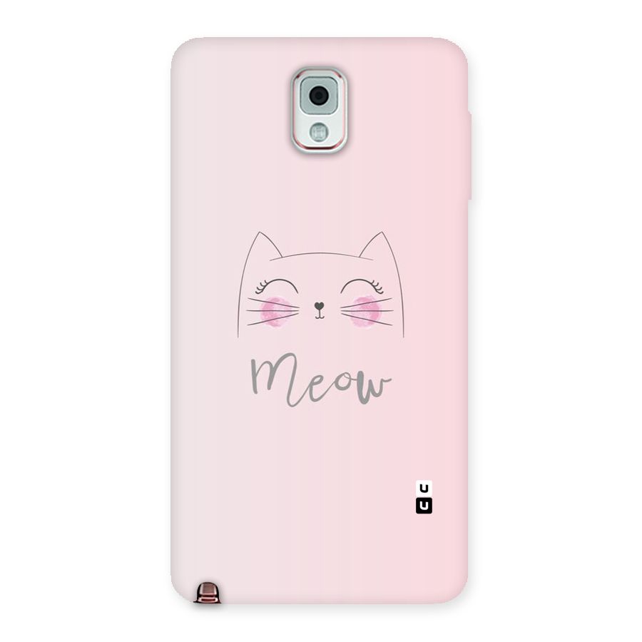 Meow Pink Back Case for Galaxy Note 3