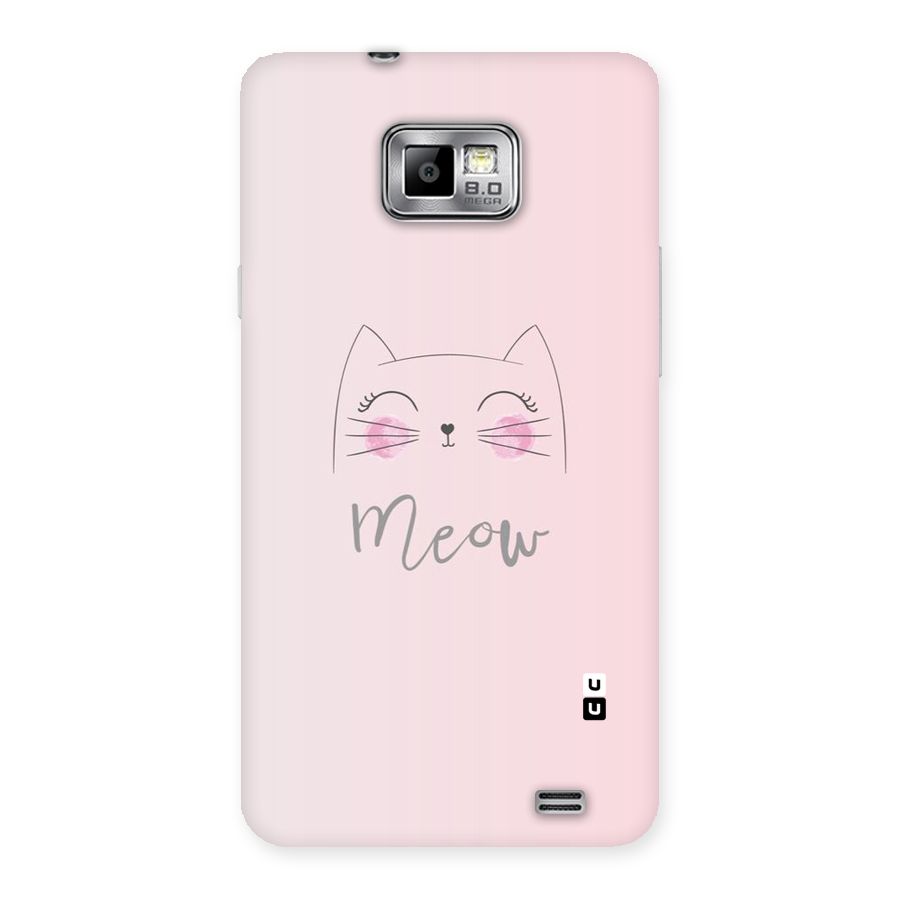 Meow Pink Back Case for Galaxy S2