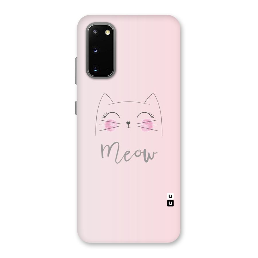 Meow Pink Back Case for Galaxy S20