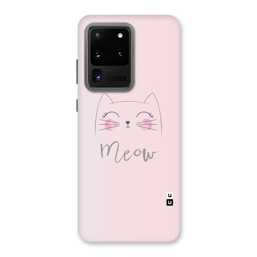 Meow Pink Back Case for Galaxy S20 Ultra