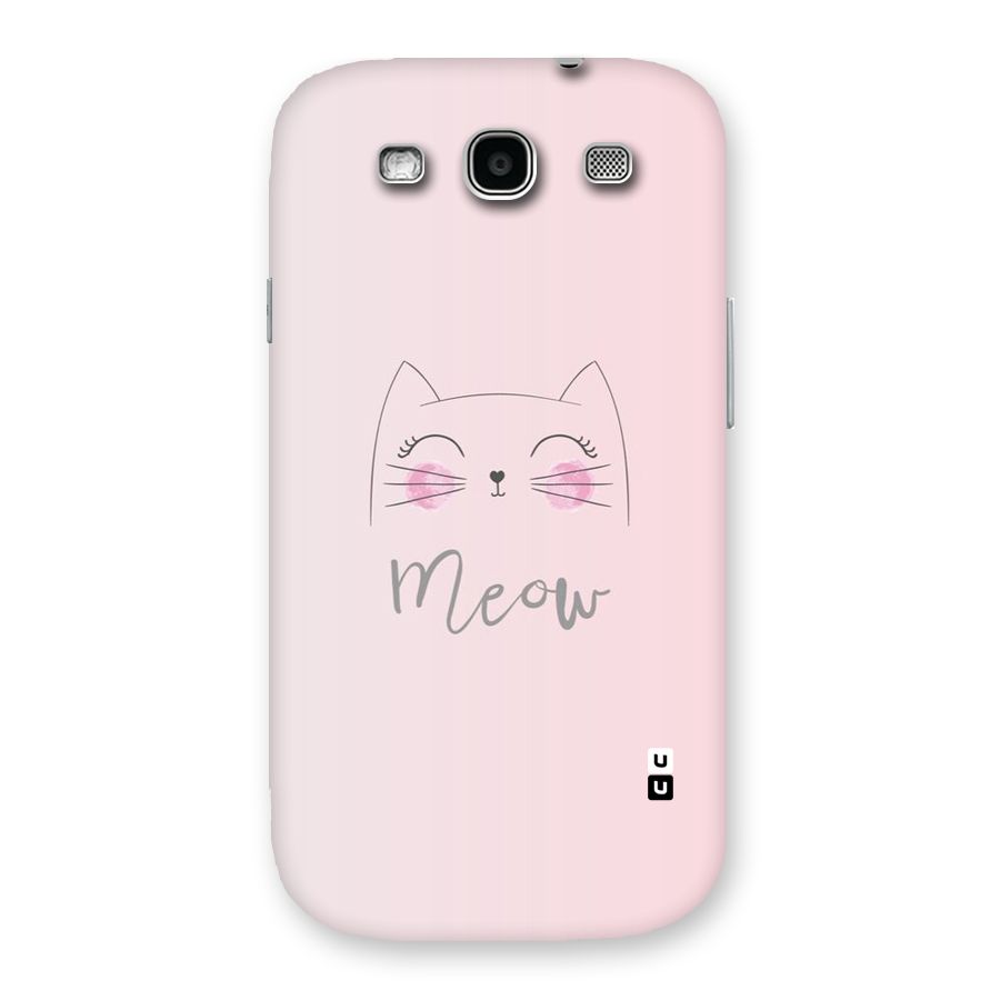 Meow Pink Back Case for Galaxy S3