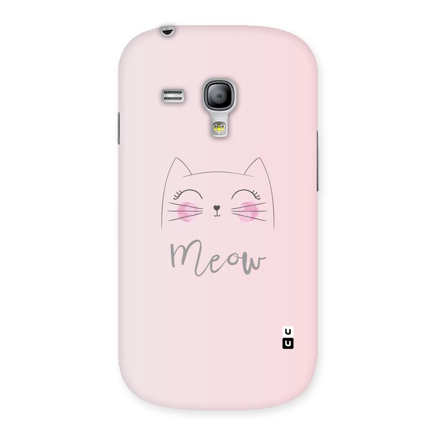 Meow Pink Back Case for Galaxy S3 Mini
