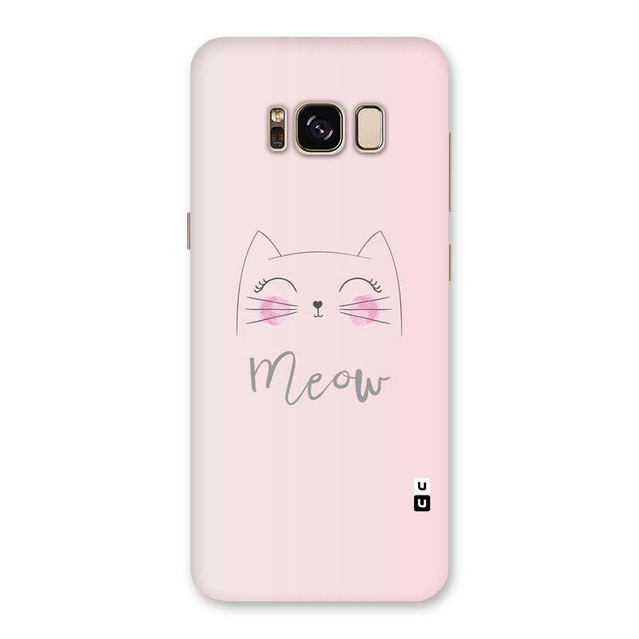 Meow Pink Back Case for Galaxy S8