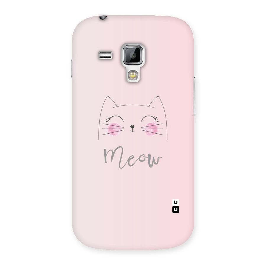 Meow Pink Back Case for Galaxy S Duos