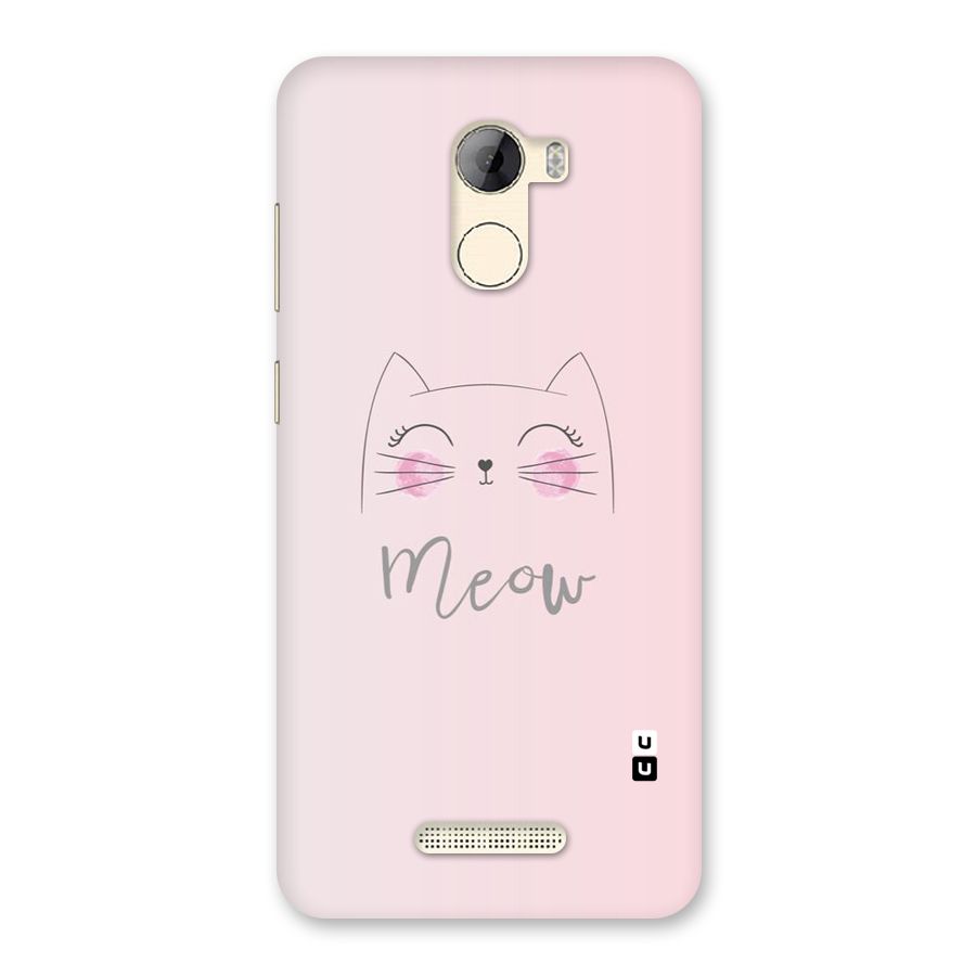 Meow Pink Back Case for Gionee A1 LIte