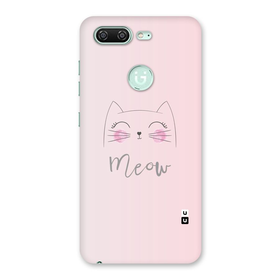 Meow Pink Back Case for Gionee S10