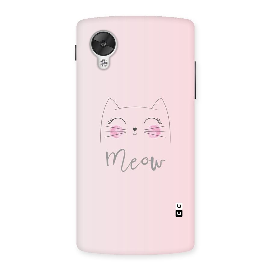Meow Pink Back Case for Google Nexsus 5